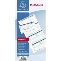 Exacompta 13290E 5x Telefon Notizen 29.7x14.8 50B mit Doppel -