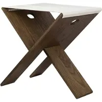 Mette Ditmer - Roots Klapphocker, Eichenfurnier dunkel geölt / Canvas