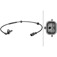 Hella Sensor Raddrehzahl 2-polig aktiv 620 mm Kabel für u.a. RENAULT MODUS
