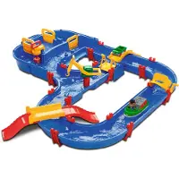 Aquaplay Wasserbahn - 105x120 cm - 49 Teile - MEGA Brücke Wasser - - One Size - Spielzeug