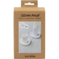 Creativ Company Silikonformen, Kerzenständer, H: 6,5 + 7,5 cm, T 7,3 cm, 2 Stück 1 Box