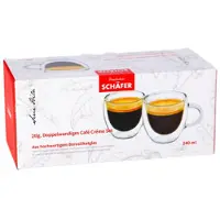 Coppens Schäfer Doppelwandige Tasse 240ml, 2er Set