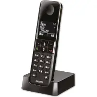 Philips D470 Strahlungsarmes Schnurlostelefon, Farbdisplay, Rufnummernanzeige, 16h Sprechzeit, 11 Tage Standby, Freisprechfunktion, DECT