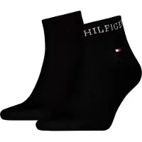 Tommy Hilfiger Socken - 2er-Pack - Viertel - Schwarz - - 39/42 - Socken