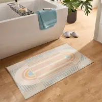Gino Falcone Badematte "Ariella GF-143", rutschhemmend beschichtet, fußbodenheizungsgeeignet, Badteppich, bedruckt, modernes Design, weich & kuschelig