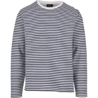 Brandit klassischer Marine Strickpullover Navy Weiß