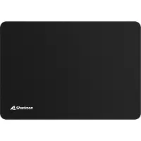Sharkoon 1337 V2 Gaming Mat M, Schwarz, Einfarbig, Anti-Rutsch-Basis, Gaming-Mauspad
