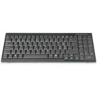 Digitus Tastatur passend für TFT-Konsolen, schweizer Layout, Volle Größe (100%), Kabelgebunden, Schwarz