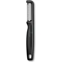 Victorinox Iota Sparschäler, gezahnt, zweischneidig, schwarz