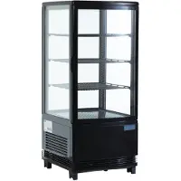 Polar Serie C Kühlvitrine schwarz 68 Liter
