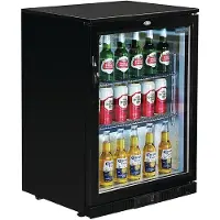 Polar Barkühlschrank Serie G mit 138 Liter - abschließbare Klapptür, Umluftkühlung & LED