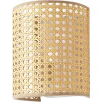 Lux.pro Wandleuchte 'Ascot' in Rattanoptik