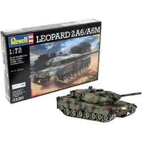 Revell Leopard 2 A6/A6M, Tank model, Montagesatz, 1:72, Leopard 2A6/A6M, Kunststoff, Zwischen