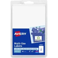 Avery Abl sbare Etiketten, 4 x 6 Zoll, Blanko-Etiketten, f r Laser-/Tintenstrahldrucker geeignet, 40 Etiketten pro Packung (5454)