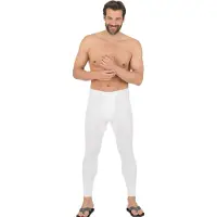 Trigema Lange Unterhose "Lange Unterhose im Doppelpack", Herren, Gr. 10, 2 Stk., weiß, 100% Baumwolle (Bio-Baumwolle kbA), Unterhosen Lange Unterhose