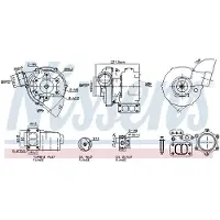 Nissens Lader, Aufladung 93872 für Mercedes