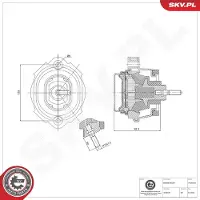 ESEN SKV Motorlager Hydrolager für BMW X5 (E53) 75SKV056