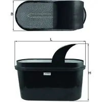 MAHLE ORIGINAL Luftfilter LX 3555
