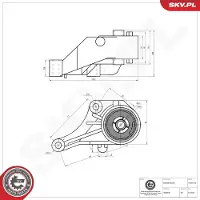 ESEN SKV Motorlager Gummimetalllager für OPEL Corsa C Schrägheck (X01) 75SKV108