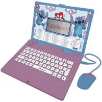 Lexibook Disney Stitch Pädagogisches Zweisprachiges Laptop-spielzeug