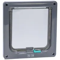 Karlie Katzenklappe mit 2-Wege-Verschluss - grau: B 20 x H 19,2 cm