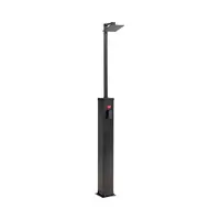 Steinbach , Solardusche "Supreme", schwarz, 20,50 x 20,50 x 221,20 cm