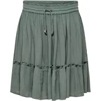 ONLY Minirock "ONLIBIZA LIFE SHORT SKIRT WVN NOOS" mit Volant