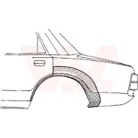 VAN WEZEL Seitenwand Reparaturblech für VOLVO 440 K (445) 460 L (464)