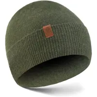 Betlewski BCD-BK-02 olivgrüne Damen-Wintermütze zum Umklappen