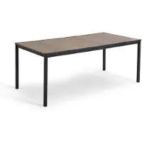 Keter 260574, Schwarz, Holz, Metall, Kunststoff, Rechteckige Form, 4 Bein(e), 8 Stück(e), 2000 mm