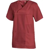 Leiber Schlupfkasack, kurzarm, unisex, bordeaux 08/769/21-lll , Größe: III (Damen 46/48 = XL, Herren 52/54 = L)