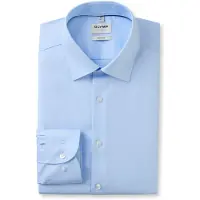 Olymp Level Five Hemd Hellblau Twill Extra Lange Ärmel