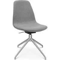 Topstar Konferenzsessel Sitness Life 1.1, dreh-/sitzhöhenverstellbar, ohne Armlehnen, B 460 x T 390 x H 450-480 mm, 4-Fußgestell, Alu matt & Stoff, h.grau