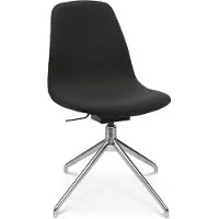 Topstar Konferenzsessel Sitness Life 1.1, dreh-/sitzhöhenverstellbar, ohne Armlehnen, B 460 x T 390 x H 480-510 mm, 4-Fußgestell, Stahl verchromt & Stoff, schwarz