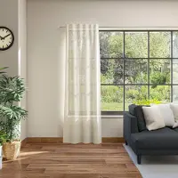 Neutex For You! Vorhang NEUTEX FOR YOU "Pino Eco" Gr. 1, beige (leinen), B:142cm H:245cm, Baumwolle, Polyester, Gardinen, Vorhang