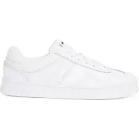Tommy Hilfiger Damen-Sneaker Weiß: Modischer Sportschuh mit Kontrastdetails