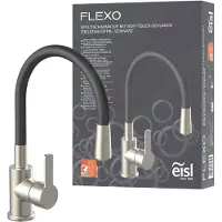 Eisl Küchenarmatur FLEXO, biegsamer Wasserhahn Küche mit Wassersparfunktion, Mischbatterie Küche
