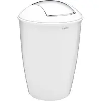 Spirella Kosmetikeimer "Atlanta" mit Schwingdeckel 5 Liter (ØxH): 20 x 30 cm Weiß
