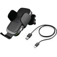 Hama FC10 Motion, Auto, USB, Kabelloses Aufladen, Schwarz, Metallisch