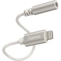 Hama 00187210, Lightning, 3.5mm, Männlich, Weiblich, Weiß, Gerade