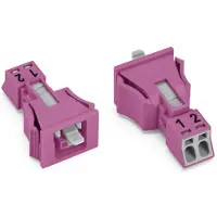 Wago 890-782/082-000 Buchse Snap-In-Ausführung 2-polig pink