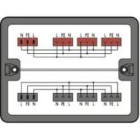 Wago 899-631/311-000 Verteilerbox Verteilung Wechselstrom (230 V), schwarz