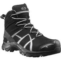 Haix Sicherheitsstiefel Black Eagle Safety 40.1 Mid S3 ESD SRC DGUV Gr. 43 schwarz/silber
