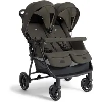Joie Estrella Duo Buggy – für 2 Kinder, nebeneinander sitzend, bis 22 kg pro Kind, 4-Rad-Federung, UPF 50+, Evergreen