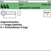 Hörger & Geßler Augenschraube DIN 444 Form LB LBM 16 x 140 4.6 galvanisch verzinkt