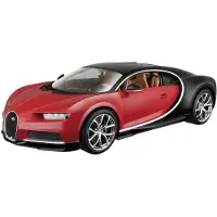 Bburago Bugatti Chiron schwarz/rot 1:18