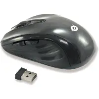 Conceptronic CLLM5BTRVWL Optische Tischmaus mit 6 Tasten, rechts, Optisch, RF Wireless, 1600 DPI, Schwarz
