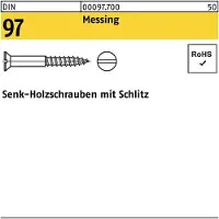 F. REYHER Nchfg. GmbH & Co. KG Holzschraube DIN 97 Senkkopf Schlitz 5 x 40 Messing