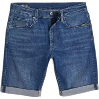 G-Star 3301 Slim Denim Shorts - Mittelblau - Herren - 26
