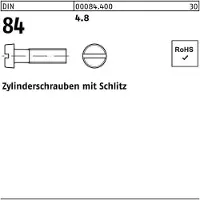 FAST-X Zylinderschraube DIN 84/ISO 1207 Schlitz M 5 x 45 4.8